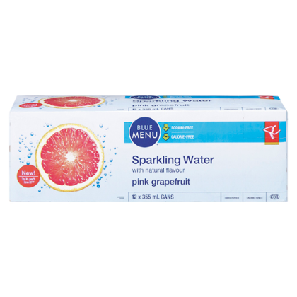 Blue menu Sparkling water-Grapefruit