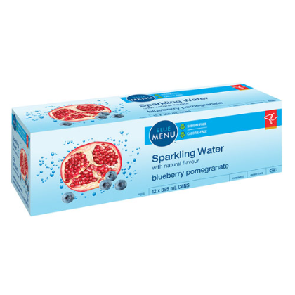 Blue Menu Sparkling Water-Pomegranate